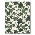 Earthy Green Ivy Vine Foliage Rug