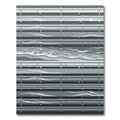 Minimalist Slate Blue Abstract Wave Rug