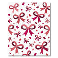 Whimsical Pink Ribbon Bow Confetti Rug