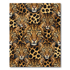 Golden Leopard Spots Wildlife Rug