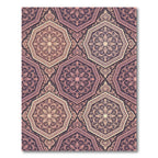 Elegant Dusty Rose Octagon Medallion Rug