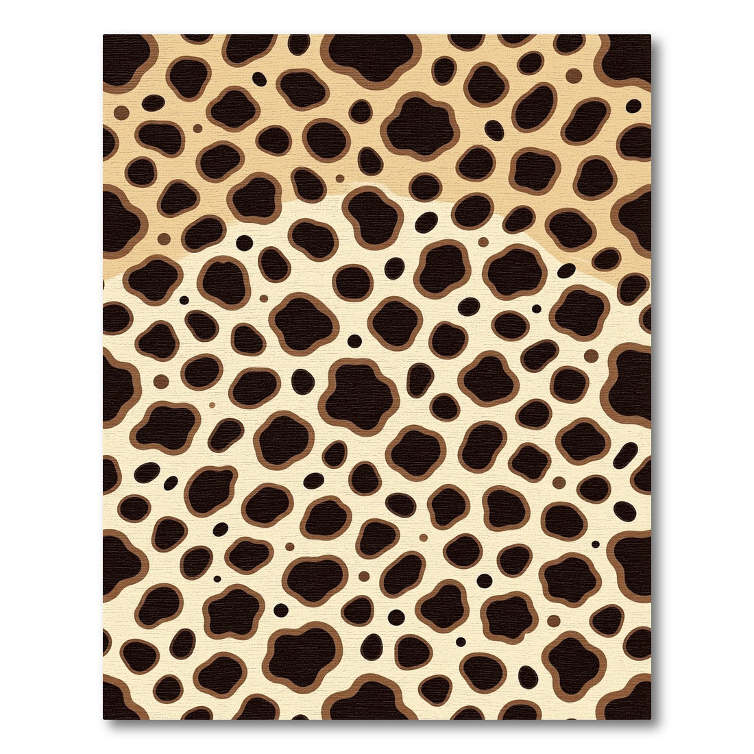 Brown Spots Contemporary Animal Print Rug