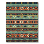 Navajo Inspired Diamond Stripes Rug