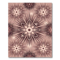 Rosy Sunburst Starburst Atomic Design Rug