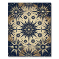 Celestial Gold and Navy Astral Starry Rug