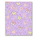 Pastel Butterflies and Flowers Alphabet Rug