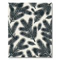 Minimalist Black Pine Needle Botanical Rug