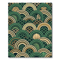 Art Deco Forest Fern Arch Rug