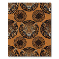 Bold Leopard Roar Faux Fur Rug