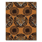 Bold Leopard Roar Faux Fur Rug