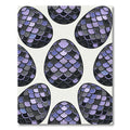 Elegant Violet Dragon Scale Geometric Rug