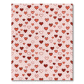 Crimson Red Hearts Scatter Pattern Rug
