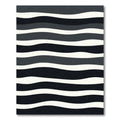 Monochromatic Wavy Stripe Rug