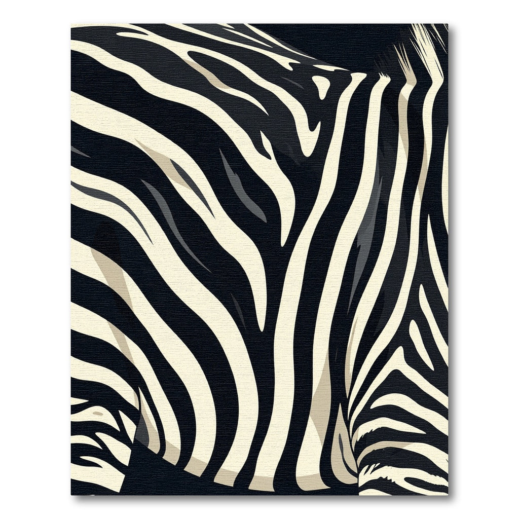 Striking Black White Wavy Lines Rug