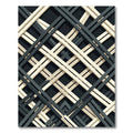 Black Cream Intersecting Lattice Rug