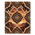 Southwestern Sunburst Canyon Landscape Rug