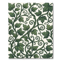 Lush Emerald Foliage Scrolling Vine Tapestry Rug