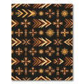 Earthy Celestial Sun Tribal Arrow Rug
