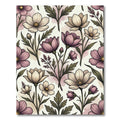 Muted Floral Botanical Arrangement Rug