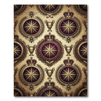 Royal Gold Crowned Medallion Bee Rug