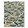 Earthy Clay Stone Scattered Composition Rug