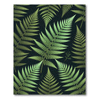 Lush Green Fern Botanical Repeat Rug