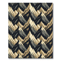 Geometric Mountain Peak Earth Tone Art Rug