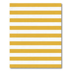 Modern Sunshine Yellow Horizontal Striped Rug
