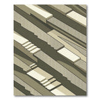 Monochromatic Geometric Stepped Motif Rug