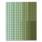 Sage Green Faded Grid Rug