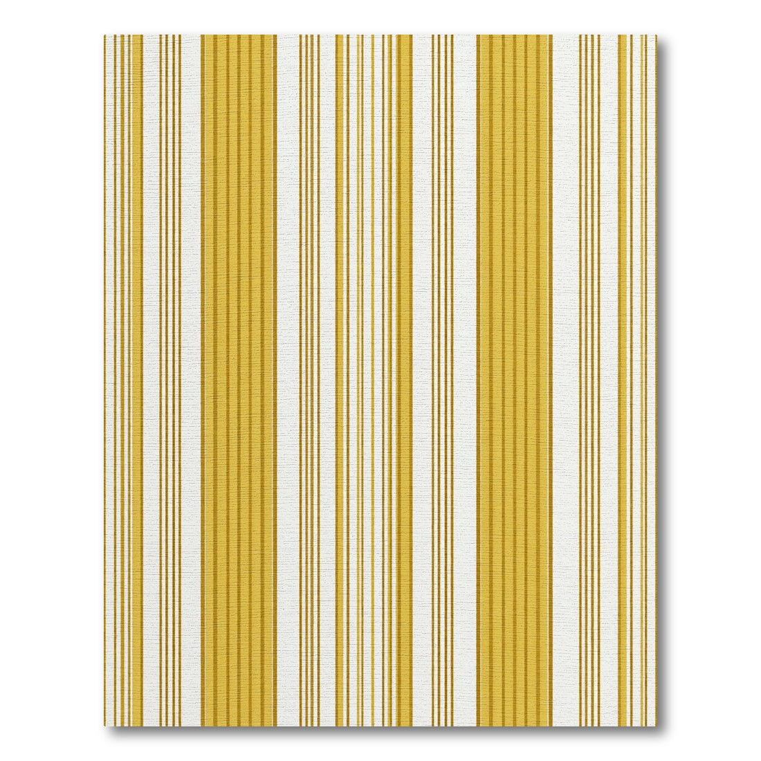 Classic Ochre Yellow Vertical Stripe Rug