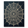 Cream Lace Spiderweb Radial Rug
