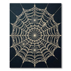 Cream Lace Spiderweb Radial Rug