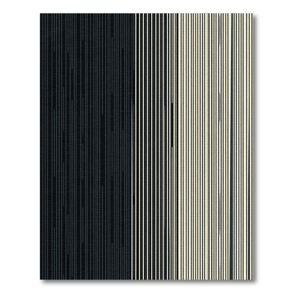 Minimalist Monochrome Vertical Linear Stripe Rug