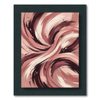 Abstract Earthy Tone Swirl Art Rug