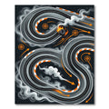 Dynamic Drift Tire Smoke Racing Track Rug