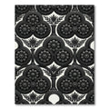 Ornate Black Floral Archway Rug