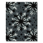 Monochromatic Spiky Floral Tonal Rug