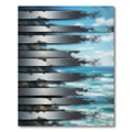 Metallic Coastal Horizon Textured Stripe Rug