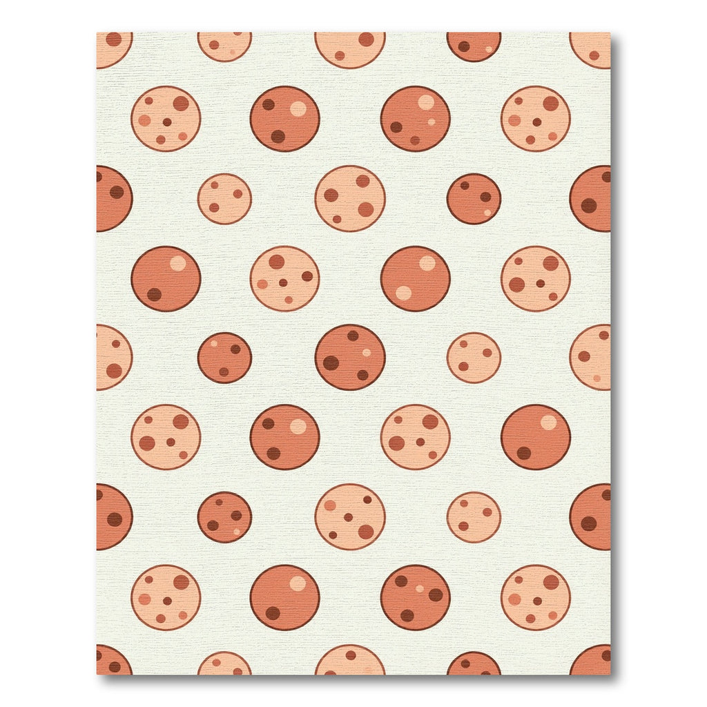 Minimalist Terracotta Polka Dot Sphere Rug