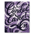 Abstract Swirling Lavender Brush Stroke Art Rug