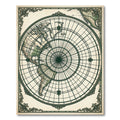 Vintage Chart Cartography World Map Rug