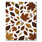 Autumn Leaves Brown And Gold Medley Rug