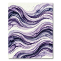 Abstract Fluid Purple Wave Flow Rug