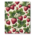 Vibrant Strawberry Botanical Berry Garden Rug