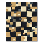 Geometric Squares Color Block Rug