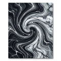 Monochromatic Swirl Marble Stone Rug