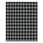 Classic Black Gray Houndstooth Check Rug