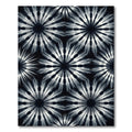 Monochrome Celestial Bloom Radial Art Rug