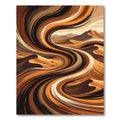 Earthy Swirl Desert Landscape Rug